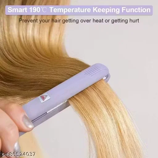 Mini Hair Straightener for Women Portable Travel Hair Straightener Ceramic Plates Fast Heating Compact Styling Tool for Short Hair Bangs Touch Ups Frizz Free Multi Colour India image 2