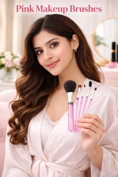 Makeup Brushes Set Full Face & Eye Professional Cosmetic Brush Kit 15pc with Powder Blush Foundation Eyeshadow Concealer Contour Detailer Blending Tools for Women India thumbnail 2