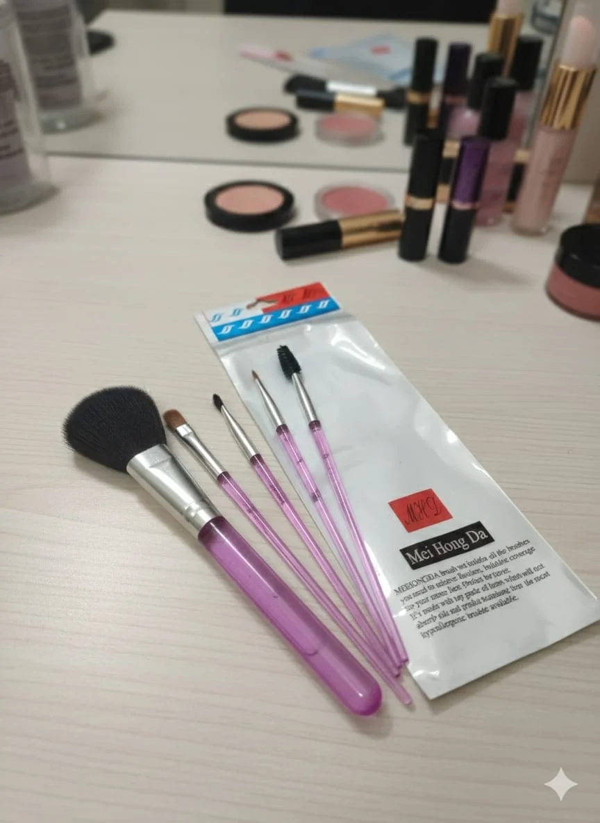 Makeup Brushes Set Full Face & Eye Professional Cosmetic Brush Kit 15pc with Powder Blush Foundation Eyeshadow Concealer Contour Detailer Blending Tools for Women India image 4