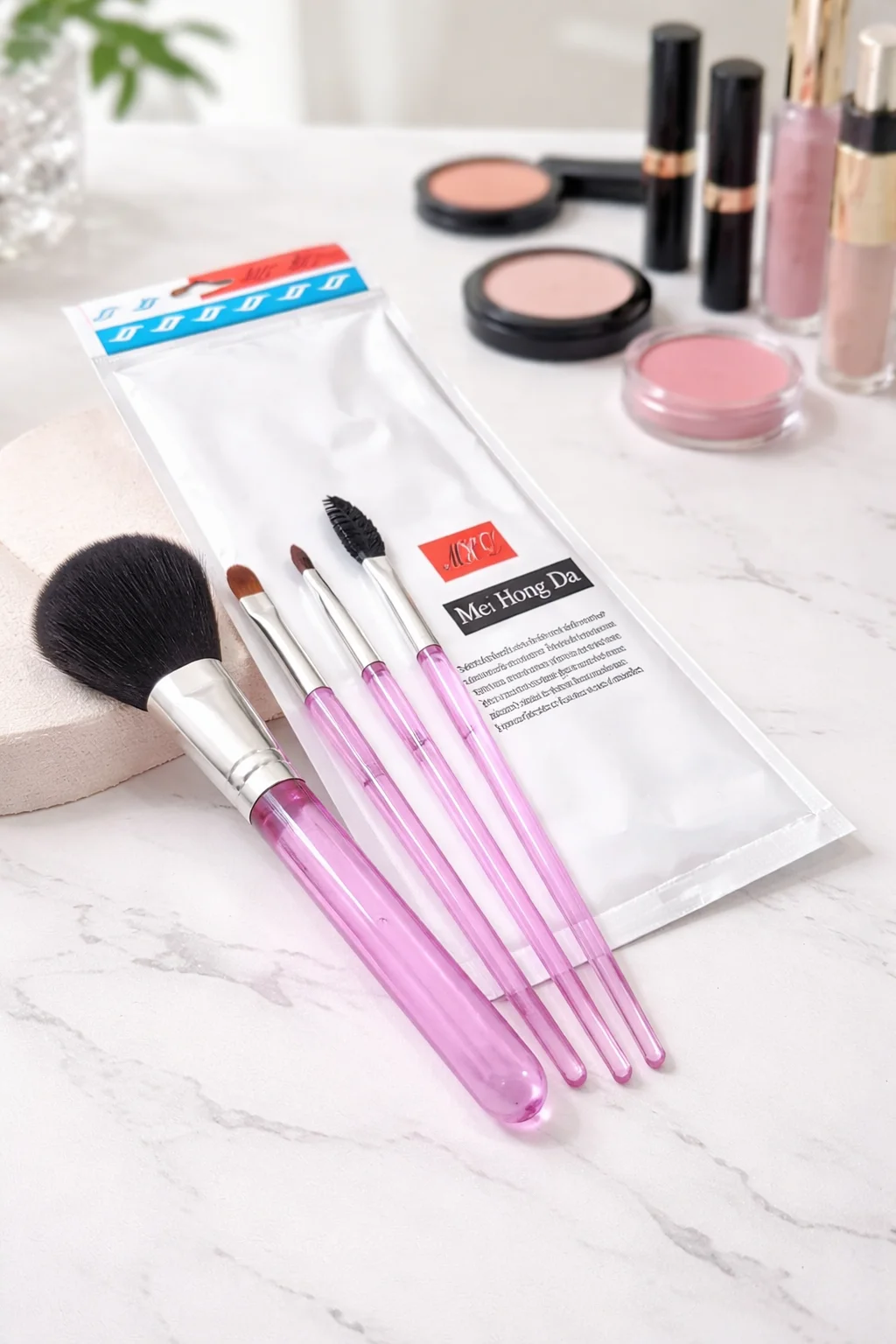 Makeup Brushes Set Full Face & Eye Professional Cosmetic Brush Kit 15pc with Powder Blush Foundation Eyeshadow Concealer Contour Detailer Blending Tools for Women India image 1