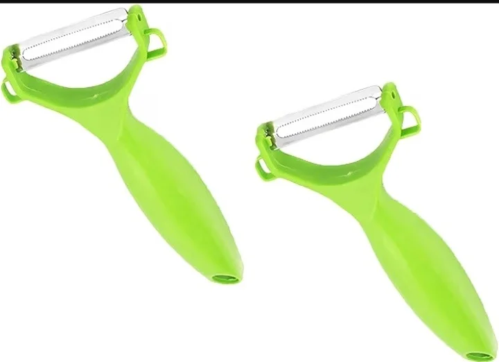 Vegtable and Fruit Peeler (Pack of 2 Pcs) Vegetable and Cabbage Shredder - Stainless Steel Potato Tool for Kitchen Lettuce Slicer Accessories image 3