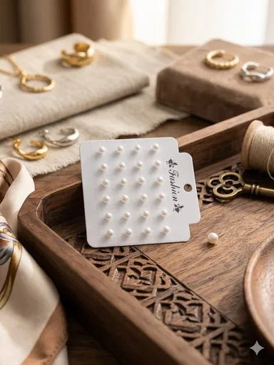 Elegant White Pearl Style Stud Earrings Set Pack of 12 Pairs Hypoallergenic Fashion Jewellery for Women Bride Bridesmaid Gifts India thumbnail 2