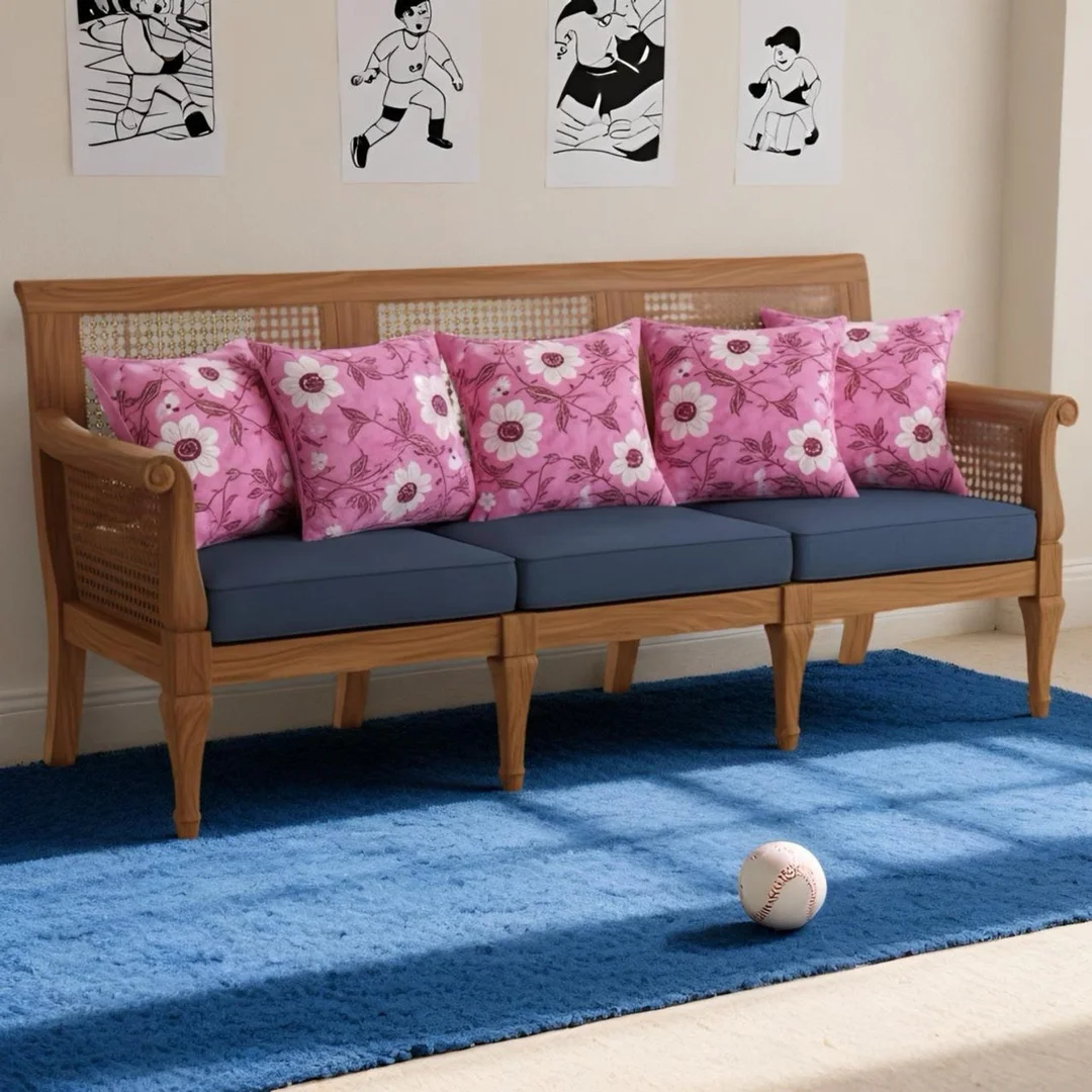 Soft Snooze Microfibre Bolster Pillow Pack of 5 Floral Luxury Cylindrical Cushions Soft Neck Support Bed Sofa Diwan Decorative Round Bolster Cushion Set Lightweight Washable Home Bedding India image 1