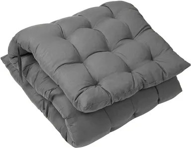 Soft Snooze Microfibre Luxury Chair Pad Cushion for Dining Chair Office Seat Cushion with Tie Straps Thick Padded Cotton Cover Anti Slip Chair Seat Pad for Home Restaurant Café Comfort Seating Pack of 1 Solid thumbnail 3