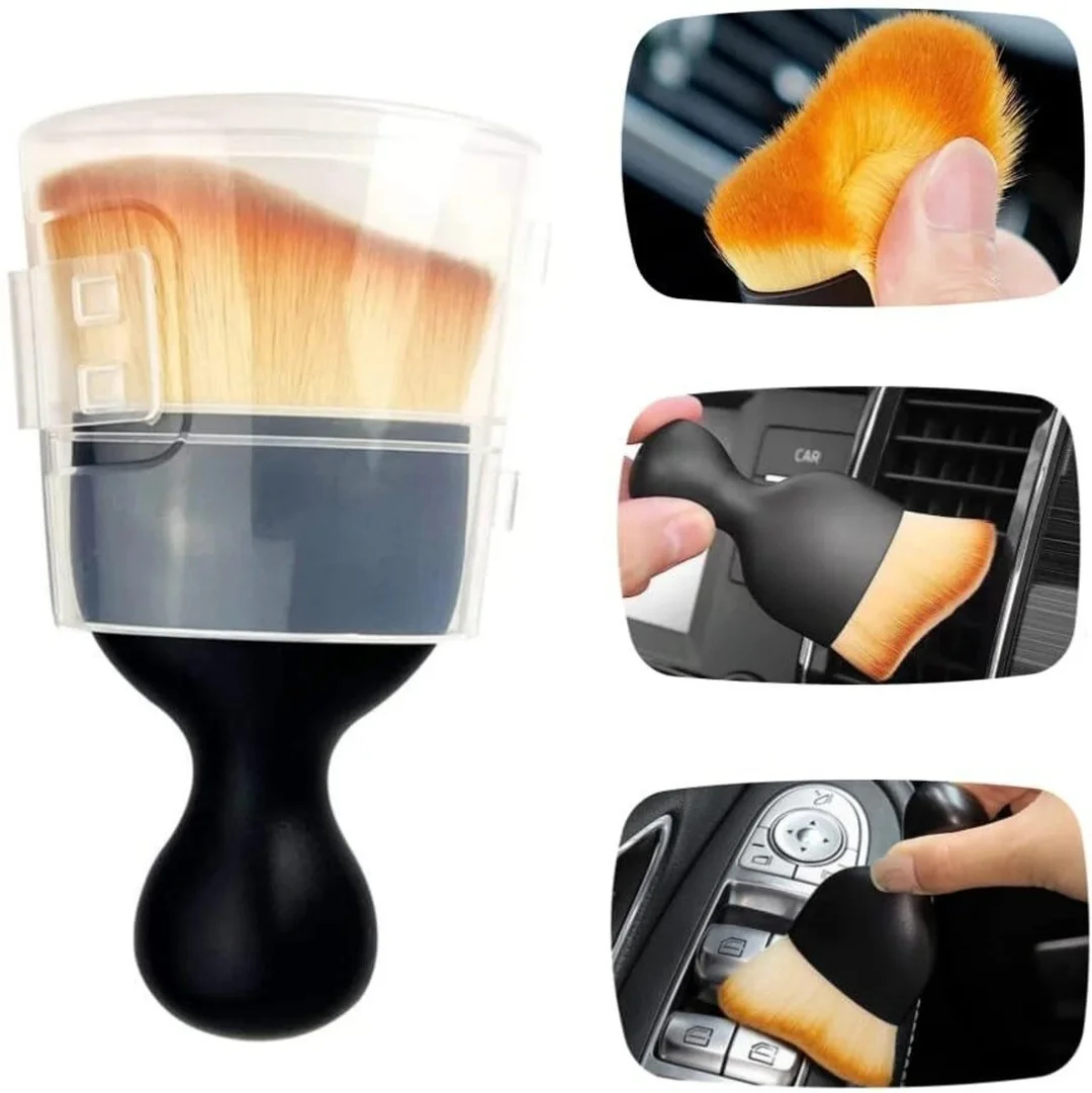 Soft Car Interior Detailing Dust Cleaning Brush for Dashboard AC Vents Buttons Console Auto Detailing Brush Soft Bristle Car Cleaning Tool image 1