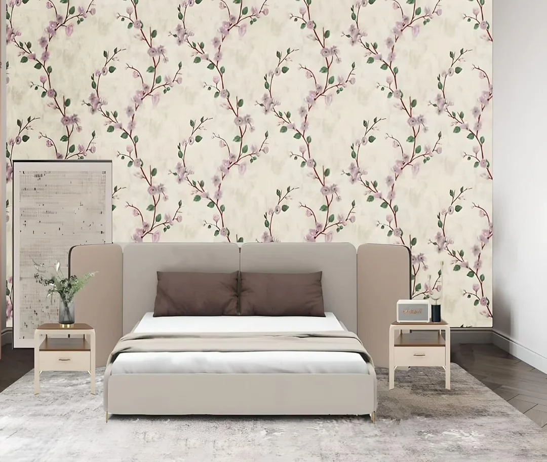 QEZZA Self Adhesive Waterproof PVC Wallpaper Roll Peel and Stick Decorative Wall Sticker for Kitchen Living Room Bedroom Furniture Cabinet Backsplash Home Decor 45x300cm Removable Oil Proof Wall Covering image 3