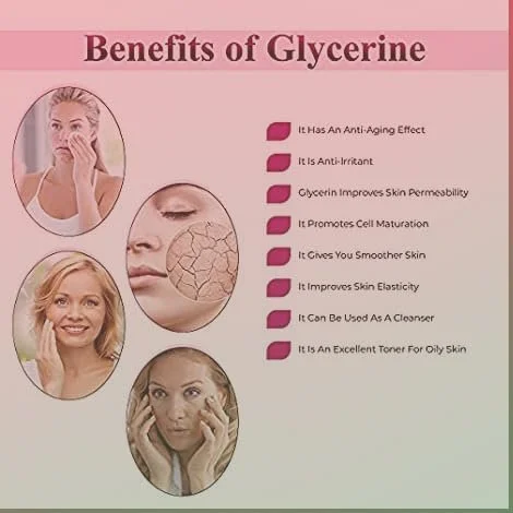 Pure Vegetable Glycerine For Face Skin Care 500ml Moisturising Hydrating Glycerin Liquid For Dry Skin Glow DIY Beauty Remedy Body Care Humectant Moisturiser India image 2