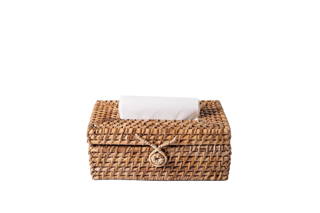 ADMIRATION Natural Cane Rattan Storage Organiser Basket Handmade Eco Friendly Sustainable Woven Container for Jewellery Makeup Keys Desk Bathroom Kitchen Home Decor Organizer image 1
