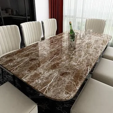 Clear Self Adhesive Wallpaper Roll 60x200 cm Waterproof Oil Proof PVC Peel and Stick Wall Protector Contact Paper for Kitchen Cabinets Furniture Wardrobe Shelf Wall Covering thumbnail 1