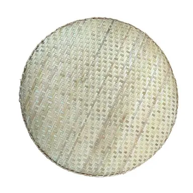 Assam Admiration Handwoven Bamboo Dagra Serving Tray 30cm Round Natural Bamboo Decorative Dala Plate Eco Friendly Puja Basket Traditional Assamese Handcrafted Home Decor thumbnail 1