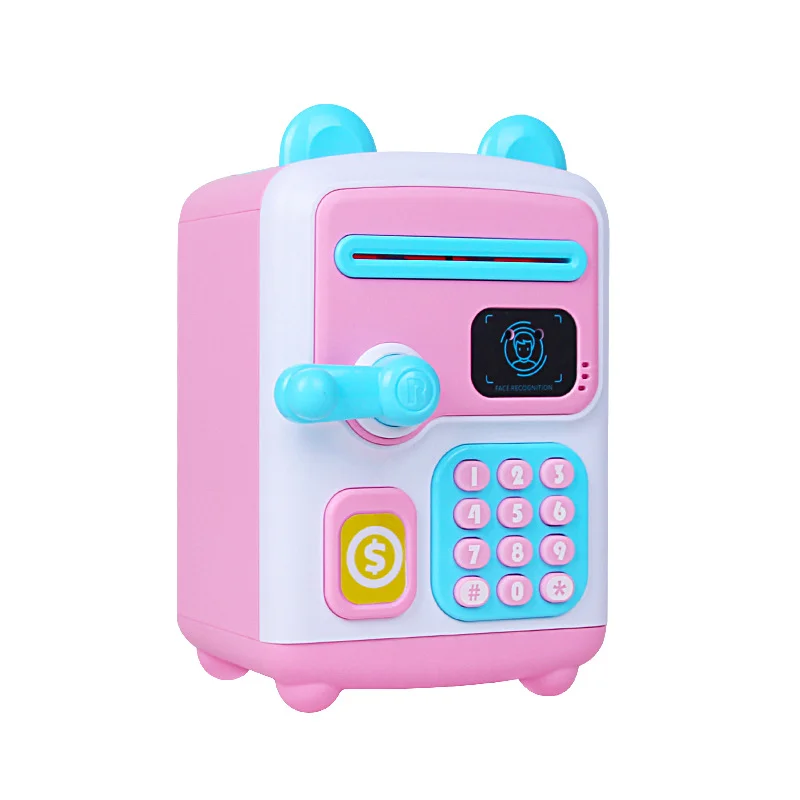 Kids Money Bank Piggy Bank Coin Saving Box with Lock & Key Plastic Coin Storage Jar for Children Gift Home Savings Box Durable Unbreakable Money Safe Box India image 2