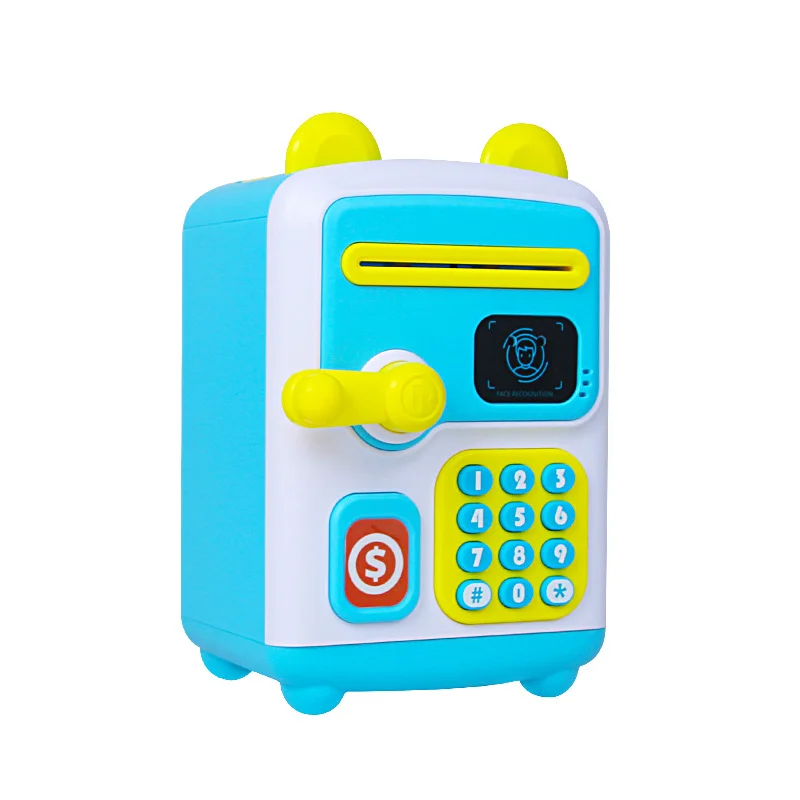 Kids Money Bank Piggy Bank Coin Saving Box with Lock & Key Plastic Coin Storage Jar for Children Gift Home Savings Box Durable Unbreakable Money Safe Box India image 1