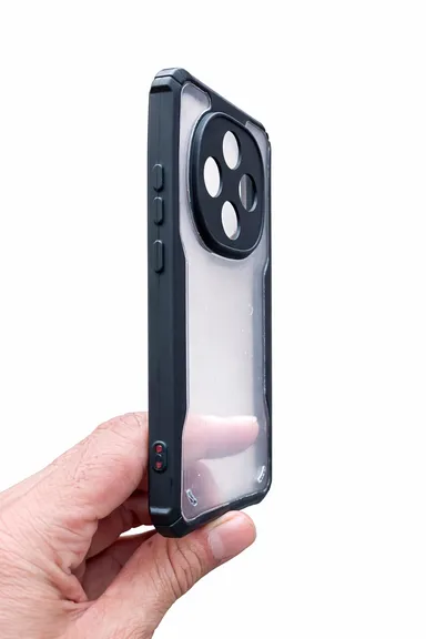 Transparent Shockproof Hybrid Armour Back Cover Case for Smartphone with Reinforced Corners Anti Yellow Clear Hard Back Soft TPU Bumper Camera Protection Slim Protective Mobile Case thumbnail 2
