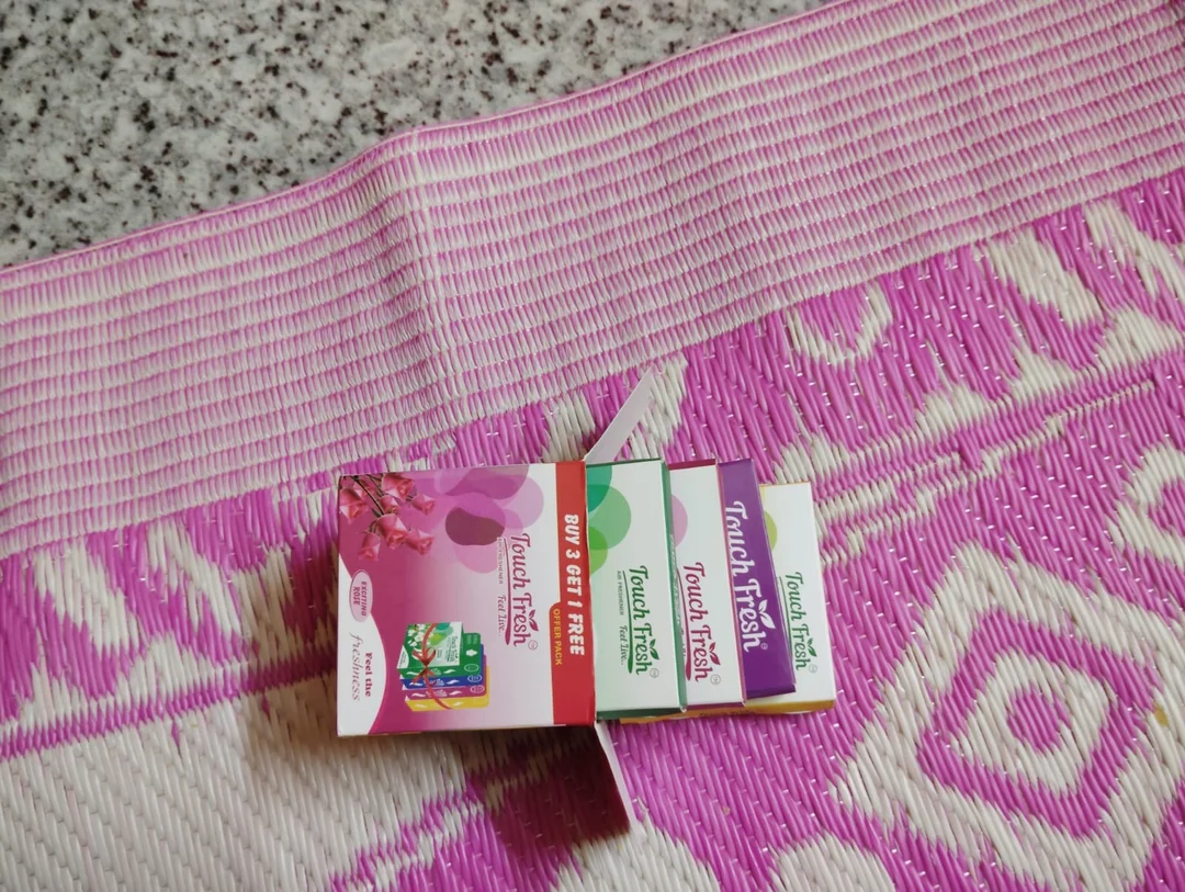 Touch Fresh Rose Air Freshener Block Combo Pack Buy 3 Get 1 Free Long Lasting Room Bathroom Car Fragrance Gel image 3