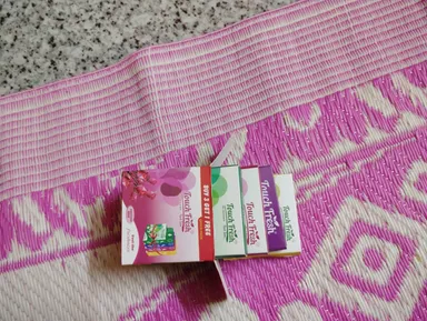 Touch Fresh Rose Air Freshener Block Combo Pack Buy 3 Get 1 Free Long Lasting Room Bathroom Car Fragrance Gel  thumbnail 2