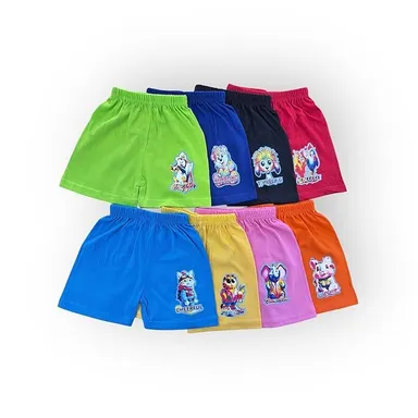 Babyvibz Kids Cotton Cartoon Printed Shorts Pack of 8 Multicolour Elastic Waist Summer Shorts for Boys Girls Soft Breathable Casual Playwear Toddler Baby Daily Wear Cotton Shorts Set Babyvibz Kids Cotton Cartoon Printed Shorts Pack of 8 Multicolour Elasti thumbnail 1