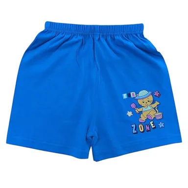 babyvibz Kids 100% Cotton Shorts Pack of 6 Multicolour Cartoon Printed Elastic Waist Shorts 3-6M thumbnail 1
