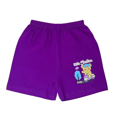 babyvibz Kids 100% Cotton Shorts Pack of 6 Multicolour Cartoon Printed Elastic Waist Shorts for Boys Girls 2-3Y thumbnail 0