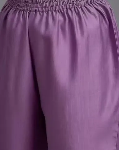 Purple Embroidered Women Kurta Set with Dupatta Straight Kurti Suit Ethnic Wear Cotton Blend Festive Party Office Wear Designer Salwar Set for Women India Purple Embroidered Women Kurta Set with Dupatta Straight Kurti Suit Ethnic Wear Cotton Blend Festive thumbnail 3