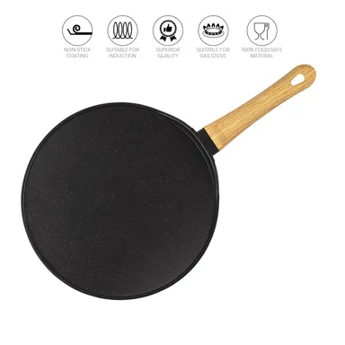 CELLO Castello 28 cm Die Cast Aluminium Flat Tawa Induction Base 4 mm Thickness Non‑Stick Scratch‑Resistant Heavy Duty Kitchen Cookware for Dosa Roti Chapati thumbnail 2