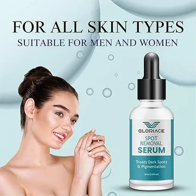 Spot Removal Serum 30ml for Dark Spots & Pigmentation Treatment, Skin Brightening, Anti-Blemish & Hyperpigmentation Solution, Lightweight Face Serum for All Skin Types thumbnail 1