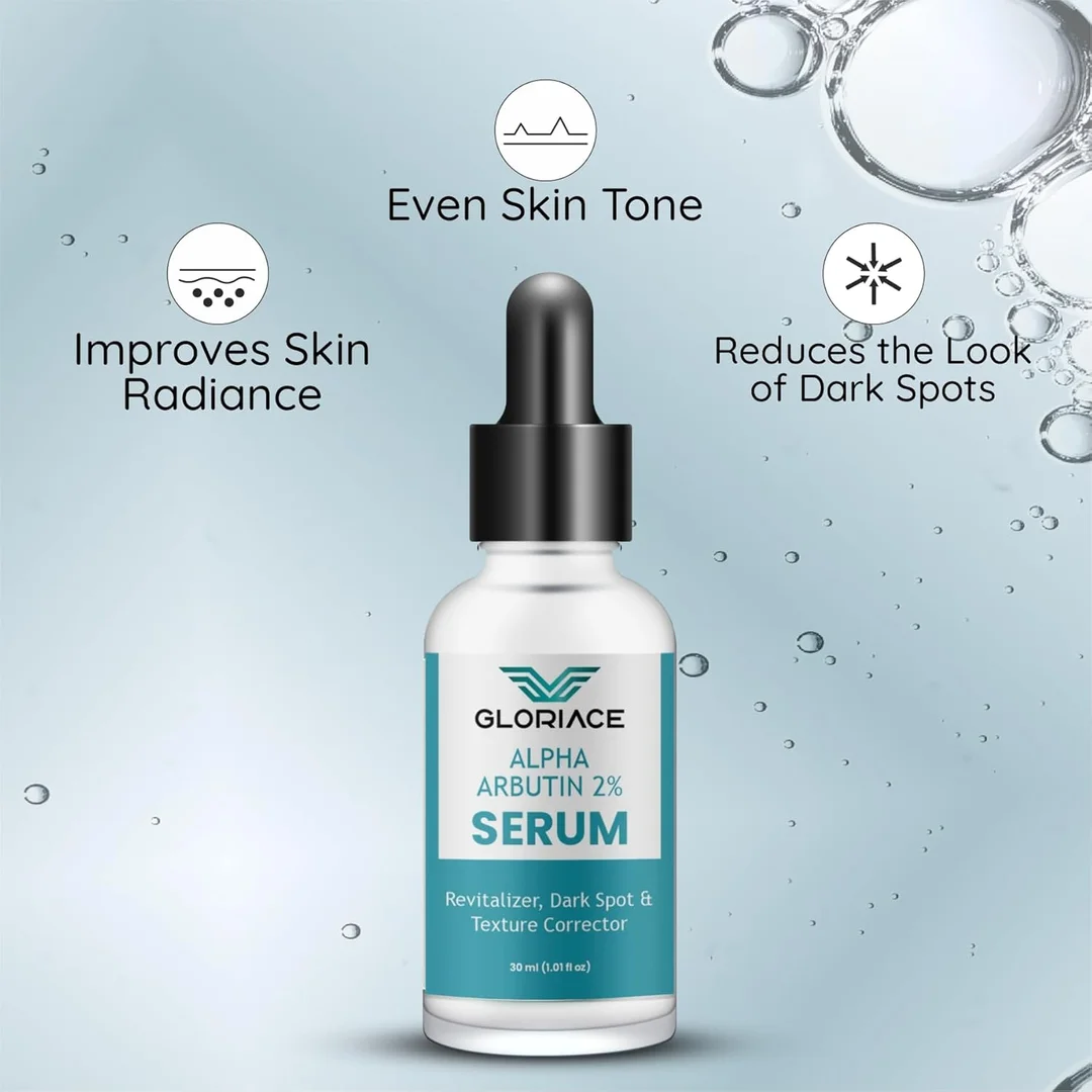Alpha Arbutin 2% Face Serum 30ml for Dark Spots, Pigmentation, Acne Marks, Uneven Skin Tone, Texture Correction & Skin Brightening with Hydrating Revitalizer Formula image 5