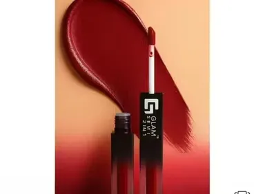 GLAM 2 in 1 Matte Liquid Lipstick Waterproof Smudge Proof Long Lasting Highly Pigmented Lightweight Lip Colour for Women Transfer Proof Velvet Finish Lipstick Pack of 1 India thumbnail 2