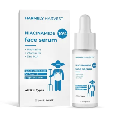 HARMELY HARVEST 10% Niacinamide Face Serum | Fades Dark Spots, Controls Oil & Brightens Skin thumbnail 4