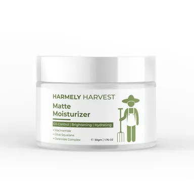 HARMELY HARVEST Matte Finish Face Moisturizer with 5% Niacinamide for Oil Control, Brightening & Hydrating Skin thumbnail 1