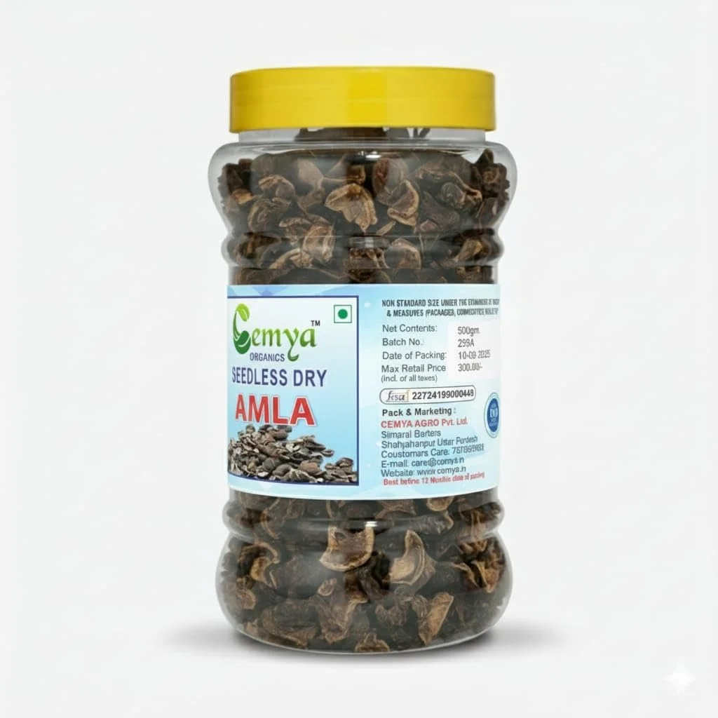 Cemya ORGANICS Seedless Dry Amla |100% Natural & Organic | Ideal for Hair Care, Health Use & Daily Wellness image 4