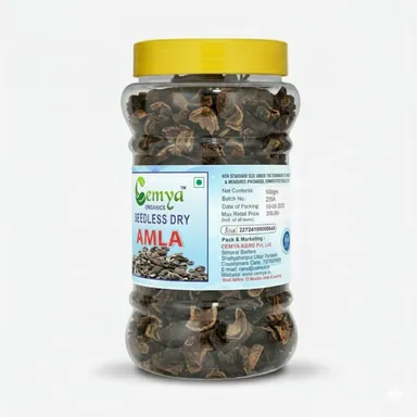 Cemya ORGANICS Seedless Dry Amla |100% Natural & Organic | Ideal for Hair Care, Health Use & Daily Wellness thumbnail 3