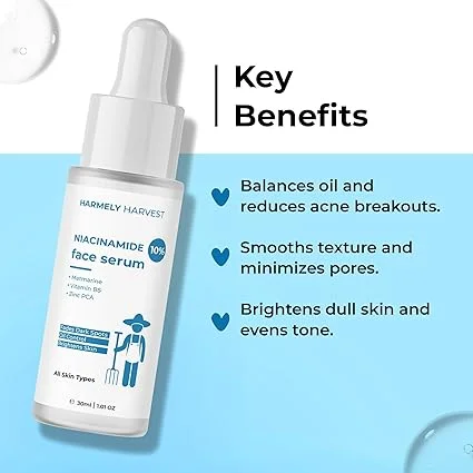 Niacinamide 10% Face Serum 30ml for Oil Control Dark Spots Acne Marks Brightening with Zinc PCA Vitamin B5 Matmarine + Vitamin C 10% Face Serum 30ml for Glowing Skin Hydration with Hyaluronic Acid Ferulic Acid Anti Ageing Combo image 4