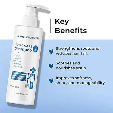 Total Care Shampoo | For Hair Fall Control & Scalp Nourishment | With Capixyl, Anagain & Bhringraj (250ml) + Niacinamide 10% Face Serum | For Oil Control, Dark Spots & Brightening | With Vitamin B5 & Zinc PCA (30ml) thumbnail 3