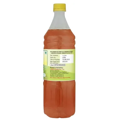 Cemya ORGANICS Natural Cane Vinegar 1 L | Sugarcane Juice Based Naturally Fermented Sirka for Cooking, Pickles, Digestion Support & Traditional Household Use thumbnail 2