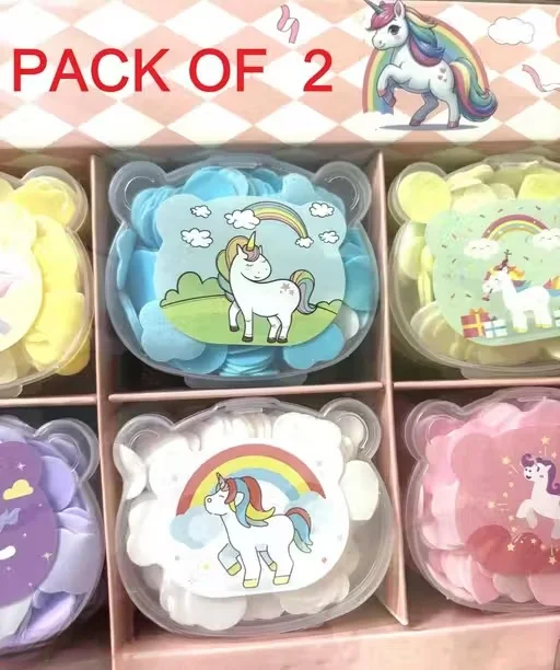 Pack of 2 Bear Shape Paper Soap Sheets Portable Hand Wash Travel Soap Strips Pocket Size Disposable Paper Soap for Hand Arm Leg Cleaning Outdoor Hygiene image 1