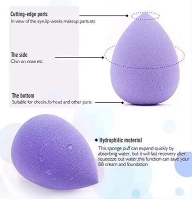 MSE 6-in-1 Makeup Sponge & Brush Set with Compact Mirror - Multicolour thumbnail 1