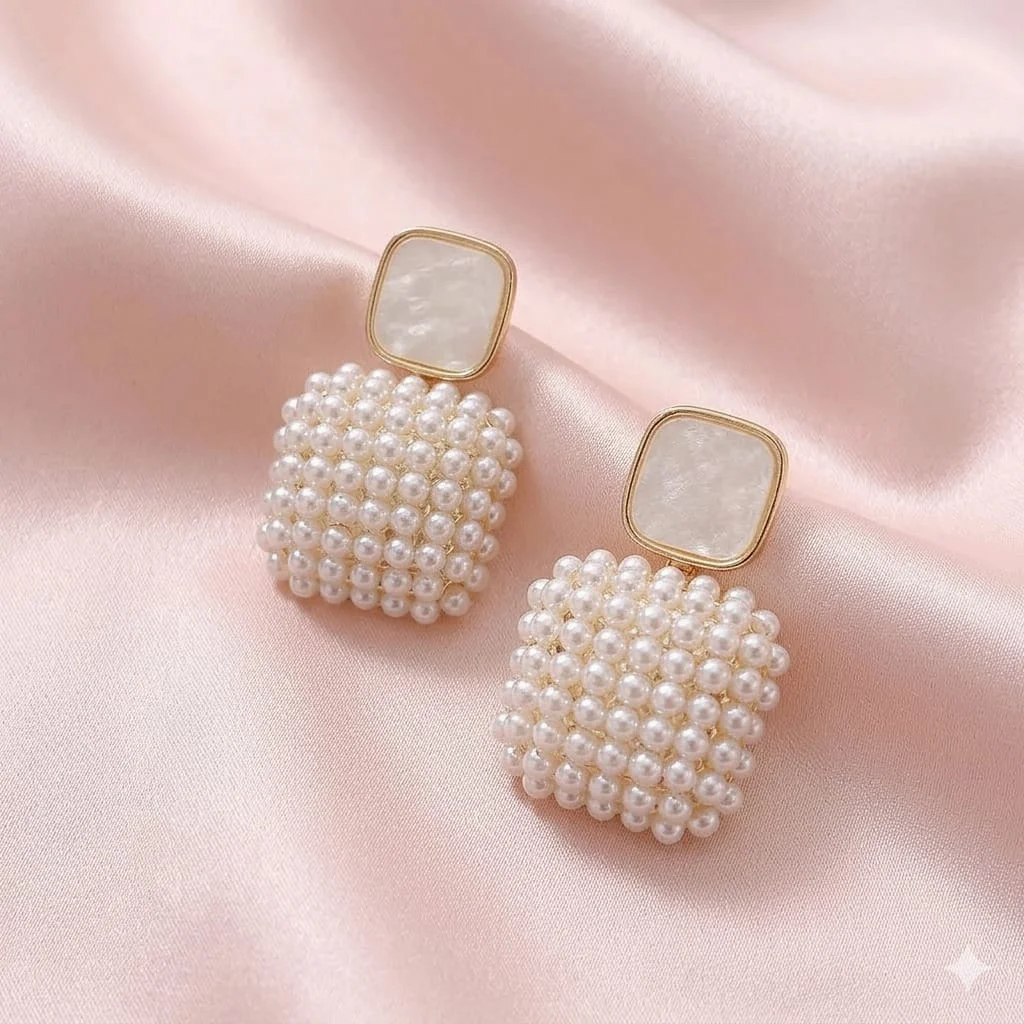 Smart Casual Earrings for Women and Girls Studs and Hoop Earrings Set Lightweight Daily Wear Fashion Jewellery Gold Plated Alloy Stylish Earrings Combo image 3
