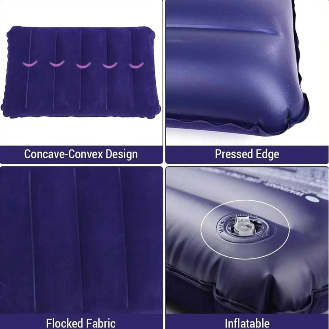 DEECKICH Air Travel Neck Pillow Pack of 2 Solid Multicolor Comfortable Memory Foam Travel Cushion for Flights, Trains, and Road Trips image 3