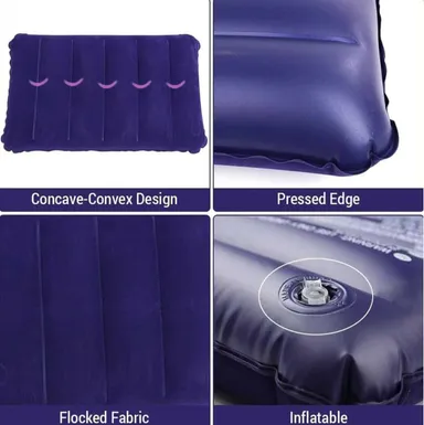 DEECKICH Air Travel Neck Pillow Pack of 2 Solid Multicolor Comfortable Memory Foam Travel Cushion for Flights, Trains, and Road Trips thumbnail 2