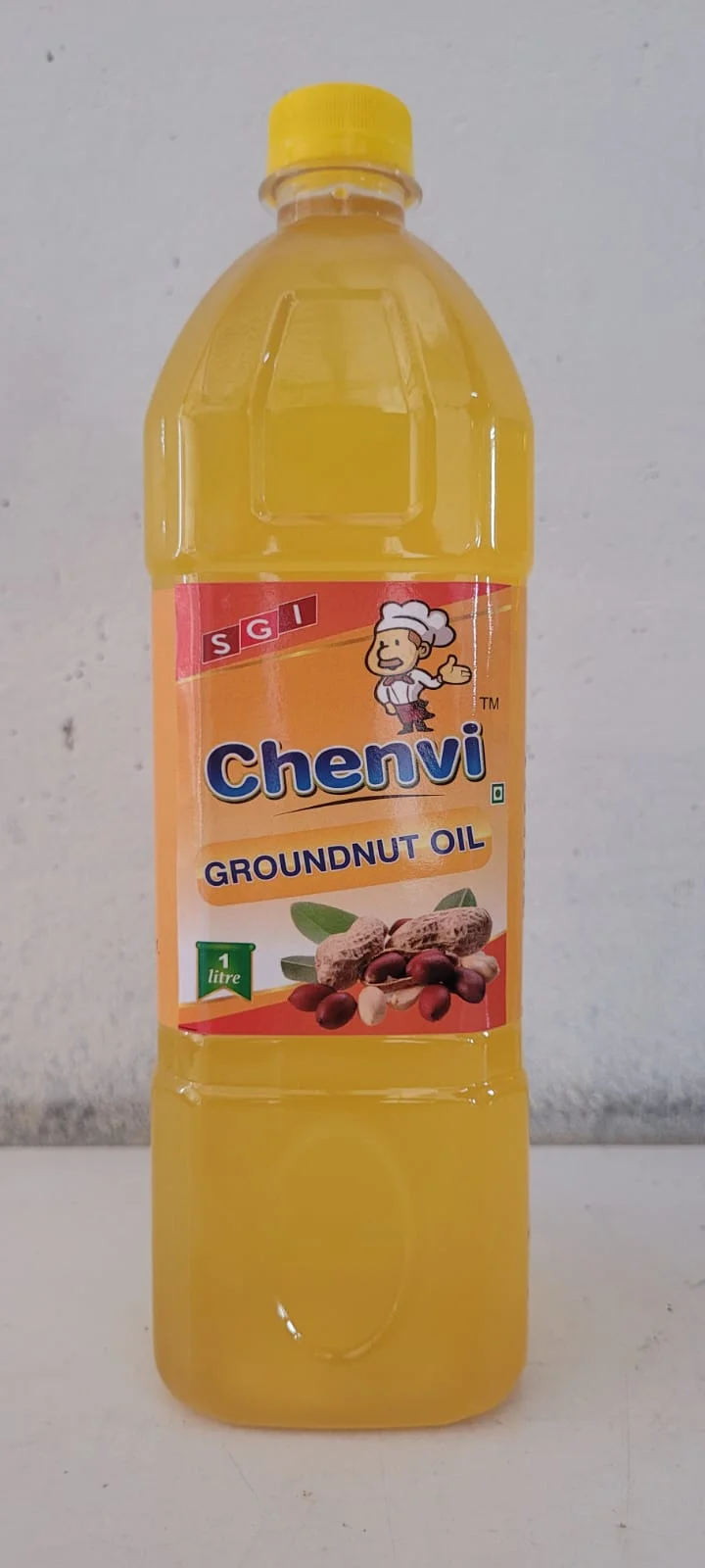 1 Litre Cold Pressed Groundnut Oil Chenvi Oils Pure Natural Peanut Oil Wood Pressed Kachi Ghani Edible Cooking Oil Healthy Heart Friendly Oil for Daily Cooking India image 1