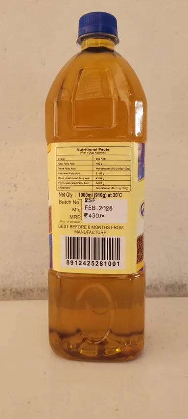Chenvi Oils 1 Litre Cold Pressed Gingelly Oil Pure Natural Sesame Oil Wood Pressed Kachi Ghani Edible Cooking Oil Healthy Traditional Oil for South Indian Cooking India Can Pack Genuine Quality thumbnail 1