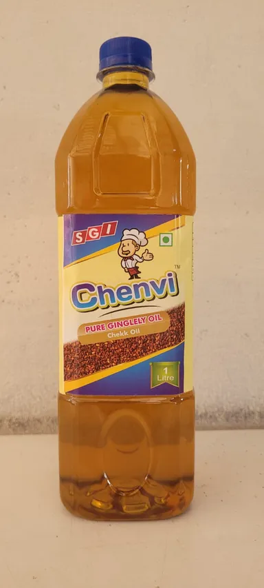 Chenvi Oils 1/2 Litre Cold Pressed Gingelly Oil Pure Natural Sesame Oil Half Litre Can Kachi Ghani Wood Pressed Edible Cooking Oil Traditional South Indian Healthy Oil for Daily Cooking India thumbnail 1