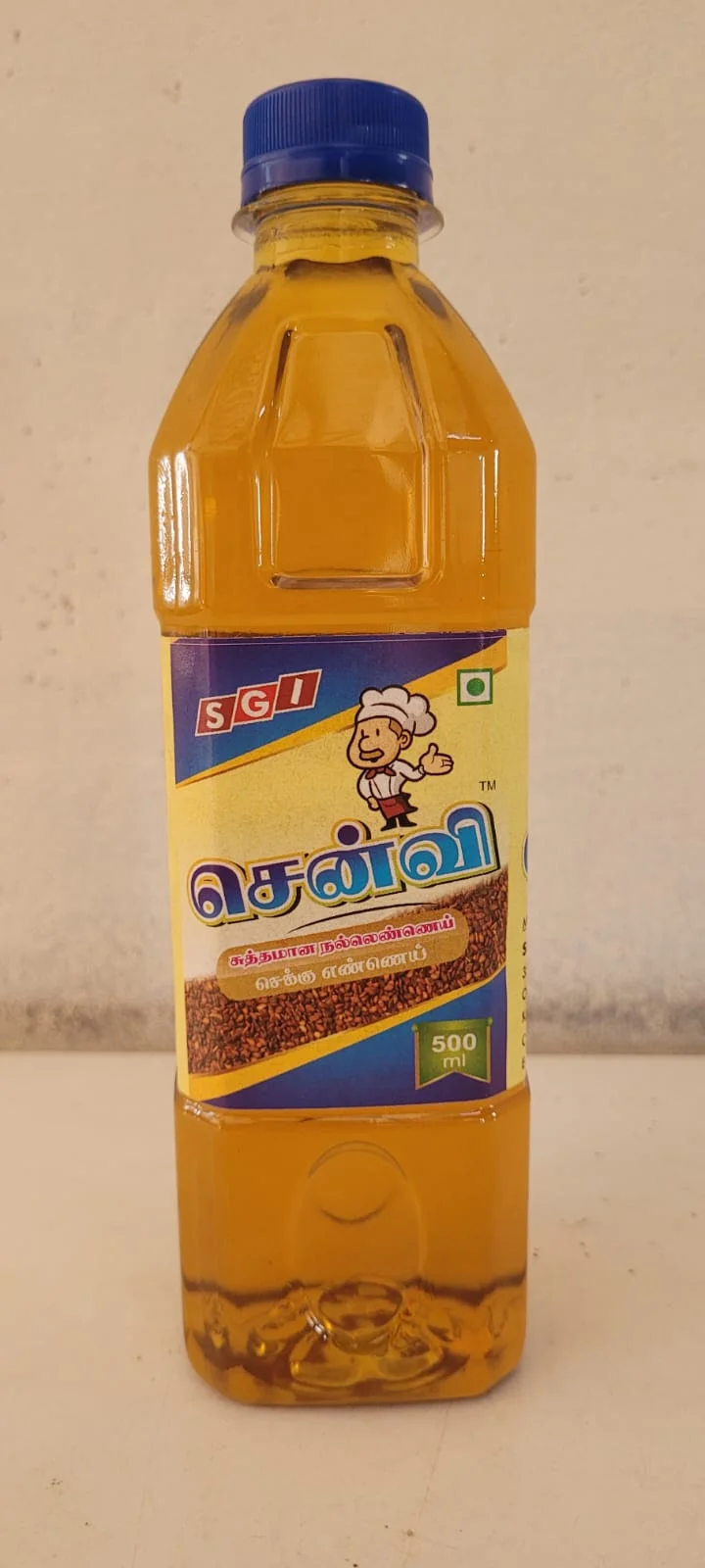 Chenvi Oils 1/2 Litre Cold Pressed Gingelly Oil Pure Natural Sesame Oil Half Litre Can Kachi Ghani Wood Pressed Edible Cooking Oil Traditional South Indian Healthy Oil for Daily Cooking India image 5