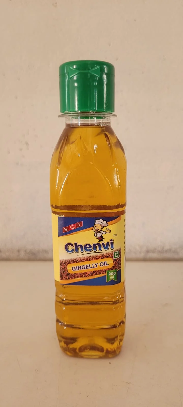 Chenvi Oils 200ml Cold Pressed Gingelly Oil Pure Natural Sesame Oil Small Can Kachi Ghani Wood Pressed Edible Cooking Oil Traditional South Indian Healthy Oil for Cooking Travel Size India image 1