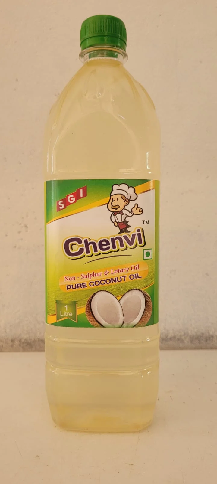 Chenvi Oils 1 Litre Cold Pressed Coconut Oil Pure Natural Virgin Coconut Oil Wood Pressed Kachi Ghani Edible Cooking Oil Healthy Hair Skin Cooking Oil Traditional Can Pack India image 1