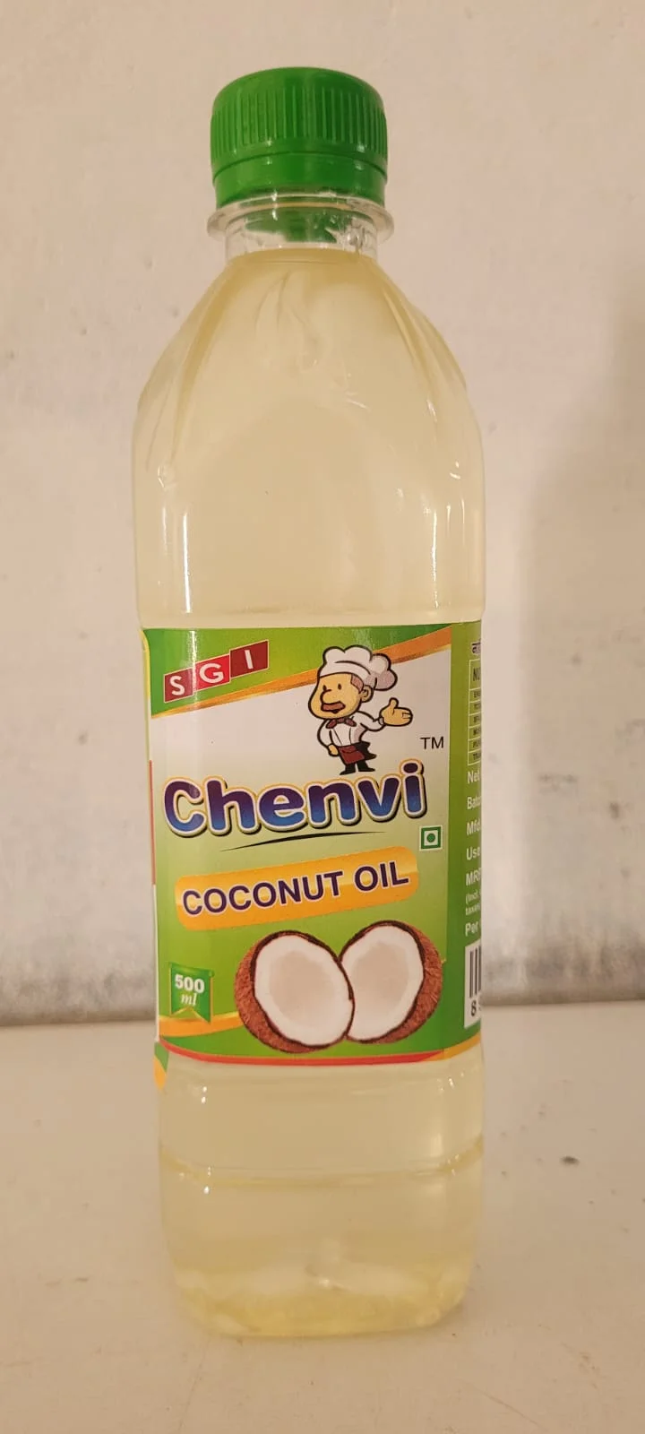 Chenvi Oils 1/2 Litre Cold Pressed Coconut Oil Pure Natural Virgin Coconut Oil Wood Pressed Kachi Ghani Edible Cooking Oil Hair Skin Wellness Oil Traditional Can Pack India image 1
