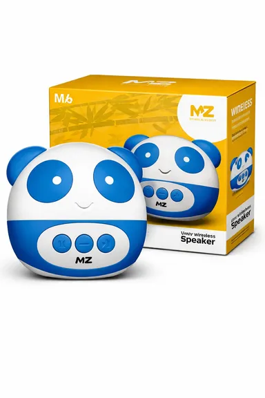MZ M8 Cute Panda Wireless Bluetooth Speaker Portable Mini Cartoon Animal Speaker with HD Sound, Bluetooth Connectivity, Rechargeable Battery, Gift for Kids, Travel, Home & Office Use thumbnail 2