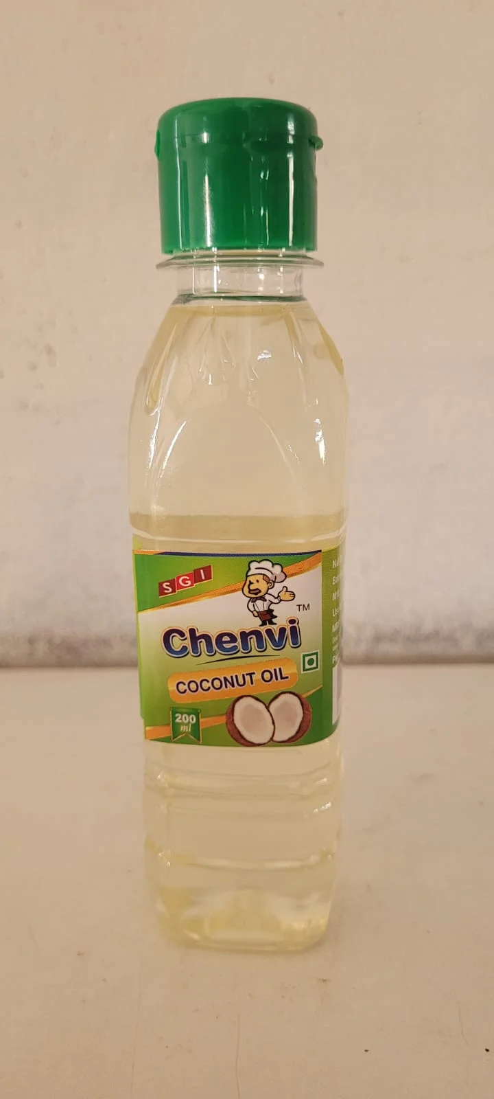 Chenvi Oils 200ml Cold Pressed Coconut Oil Pure Natural Virgin Coconut Oil Small Can Kachi Ghani Wood Pressed Edible Cooking Oil Hair Skin Care Wellness Oil Travel Size India image 1