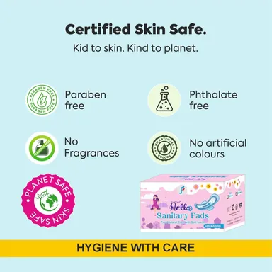 Organic Biodegradable Sanitary Pads for Women Ultra Thin Dual Wings 100 Percent Pure Cotton Heavy Flow 280mm XL XXL Size Anti Bacterial Super Absorbent Rash Free 40 Pads Pack India thumbnail 1
