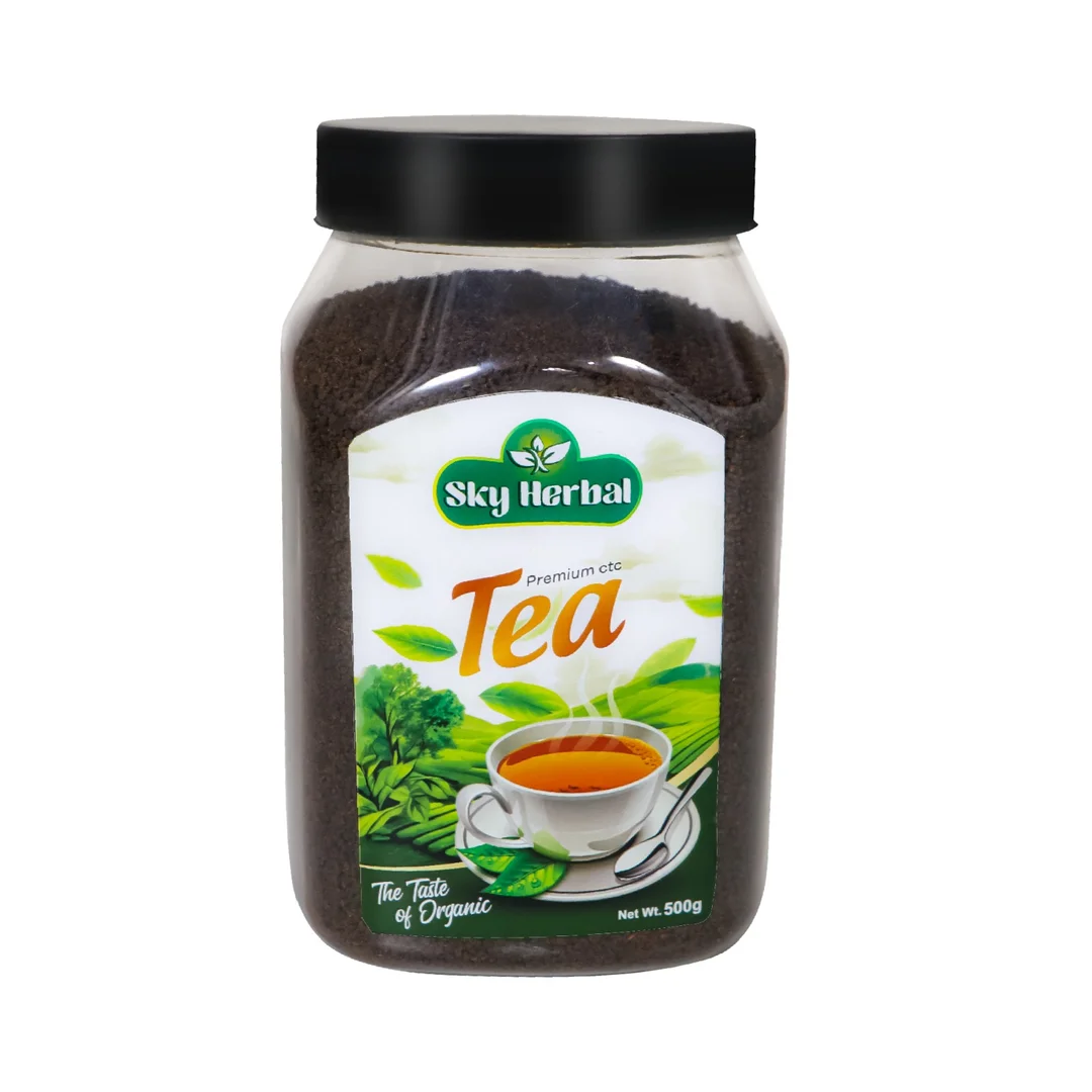 Sky Herbal Premium Natural Tea Leaf Strong Aroma Masala Tea Blend Refreshing Energy Boost Indian Chai Kitchen Essential Healthy Beverage Drink Jar Pack image 1